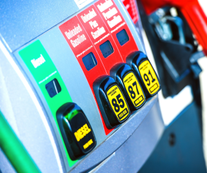 rising gas prices at the pump